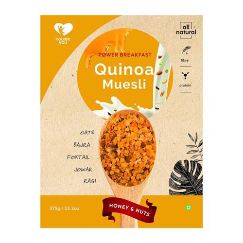 QUINOA MUESLI HONEY&NUTS 375g